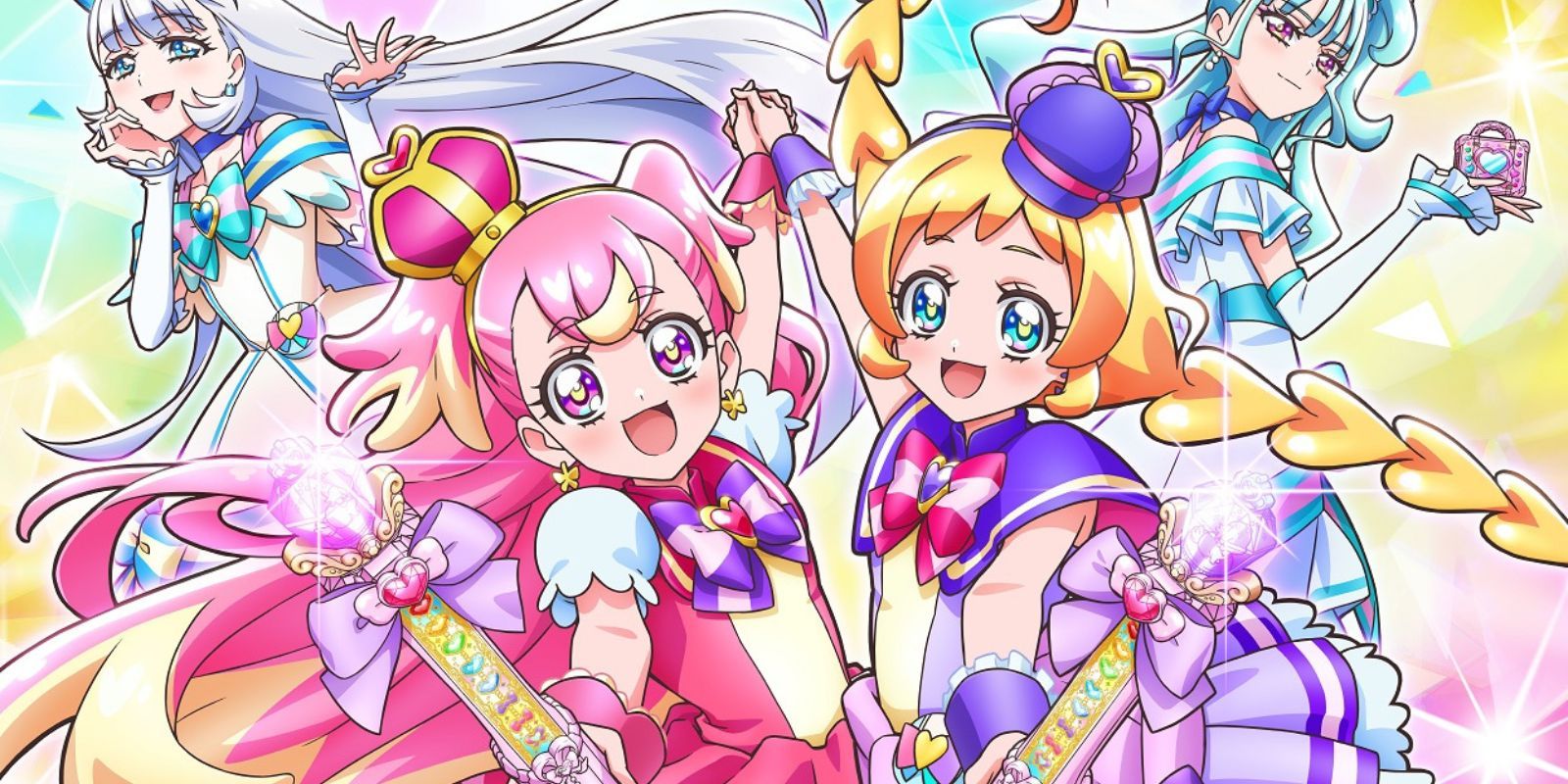 The magical girl cast of Wonderful PreCure features Komugi Inukai and Iroha Inukai