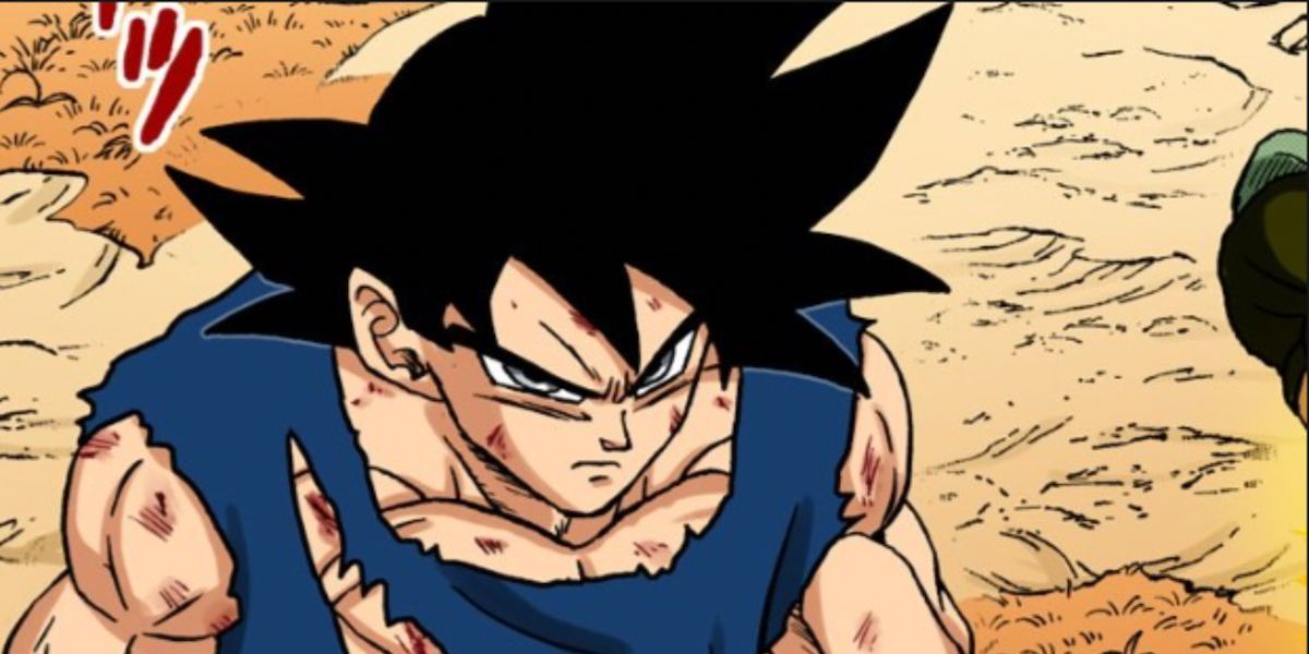 True Ultra Instinct Goku gets ready to fight Gas in Dragon Ball Super manga.