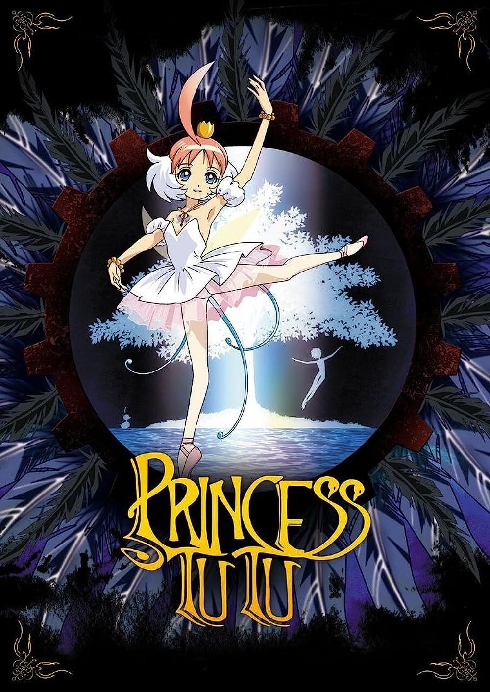 Duck turned into a ballerina on the poster of Princess Tutu