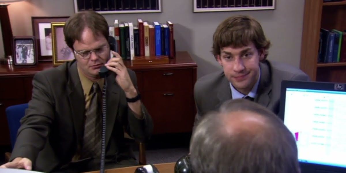 John Krasinski and Rainn Wilson Have Unplanned The Office Mini Reunion