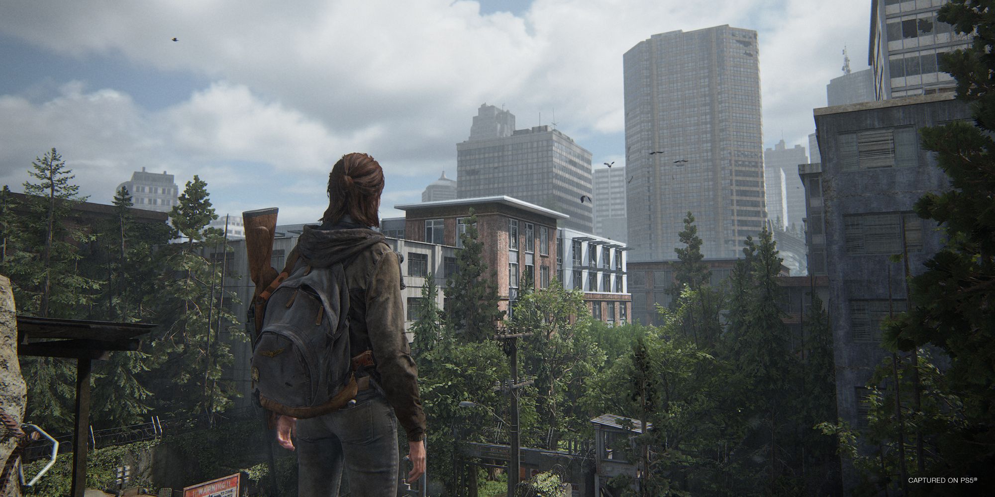 Os 10 melhores jogos exclusivos de PlayStation de todos os tempos 20 Ellie staring out at Seattle in The Last of Us Part II Remastered for PlayStation 5