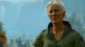 Encountering Auntie Ethel below the village.