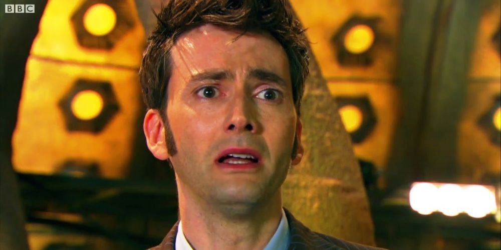 The Tenth Doctor about to regenerate in Doctor Who episode The End of Time Part 2