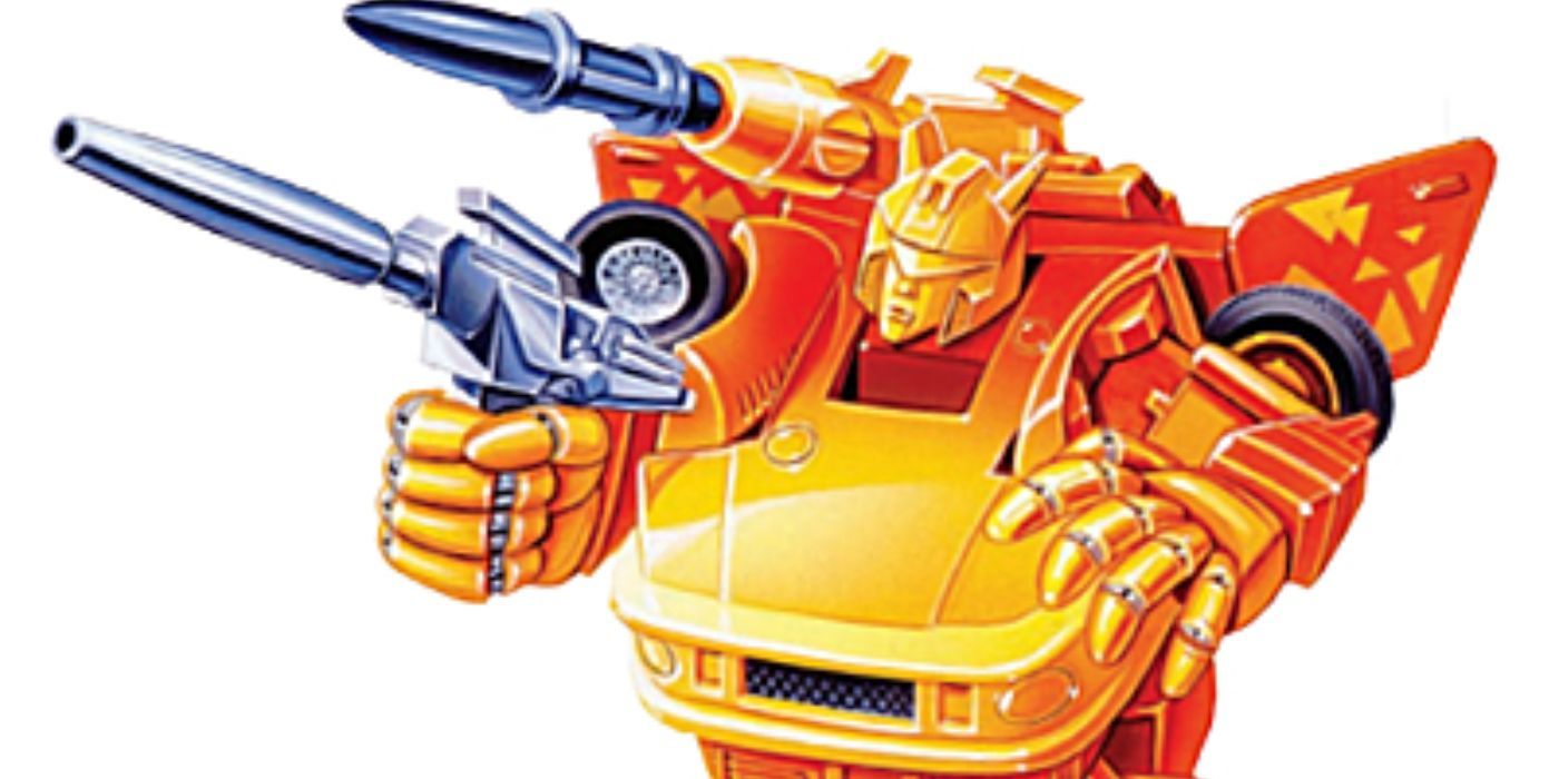 Transformers: Arte del empaque Orange Jazz de Generación 2.