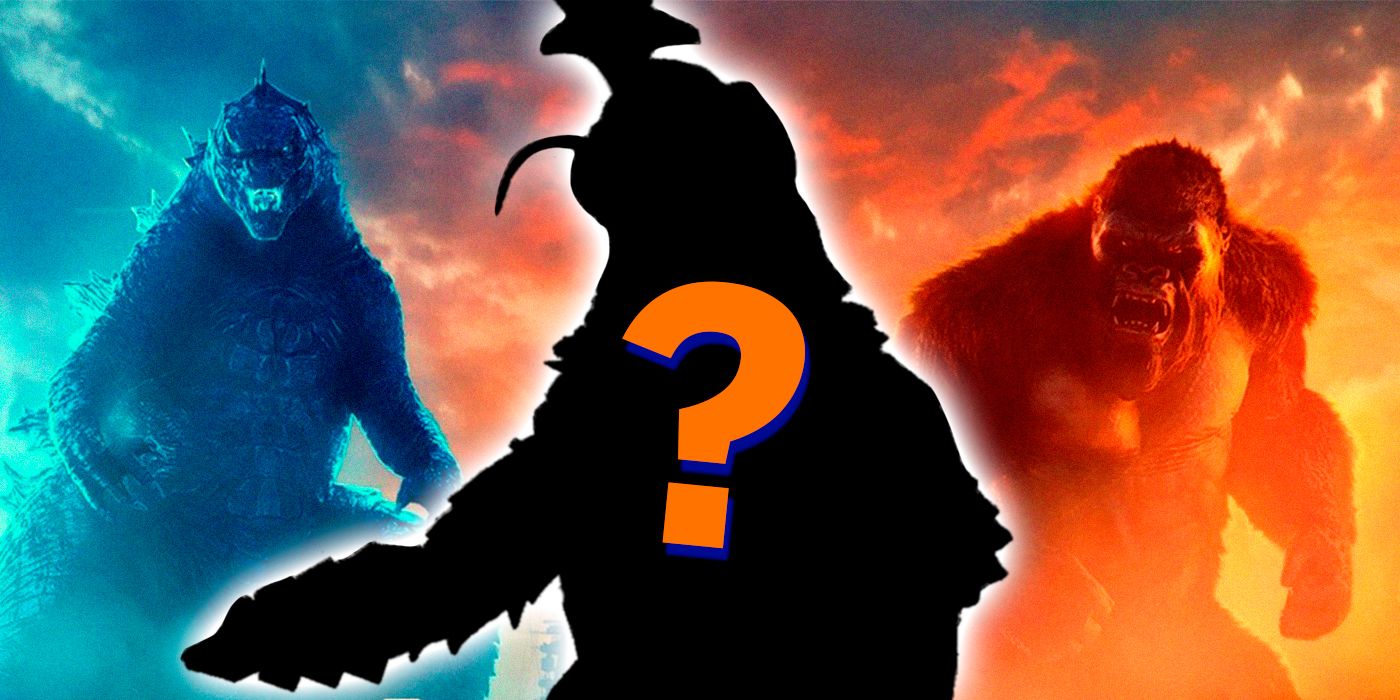 Godzilla x Kong and Megalon's silhouette