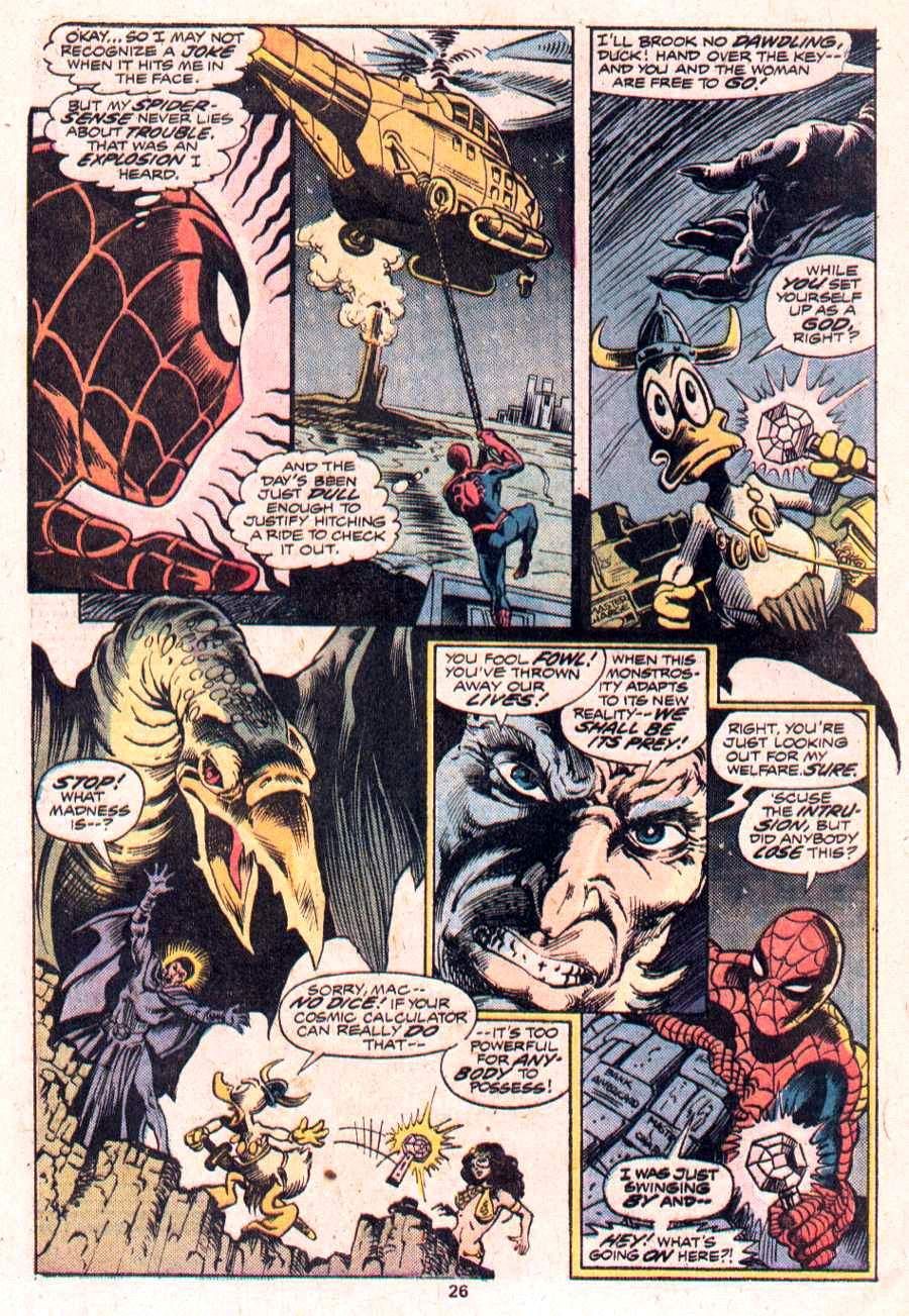 Spider-Man goes to help Howard the Duck