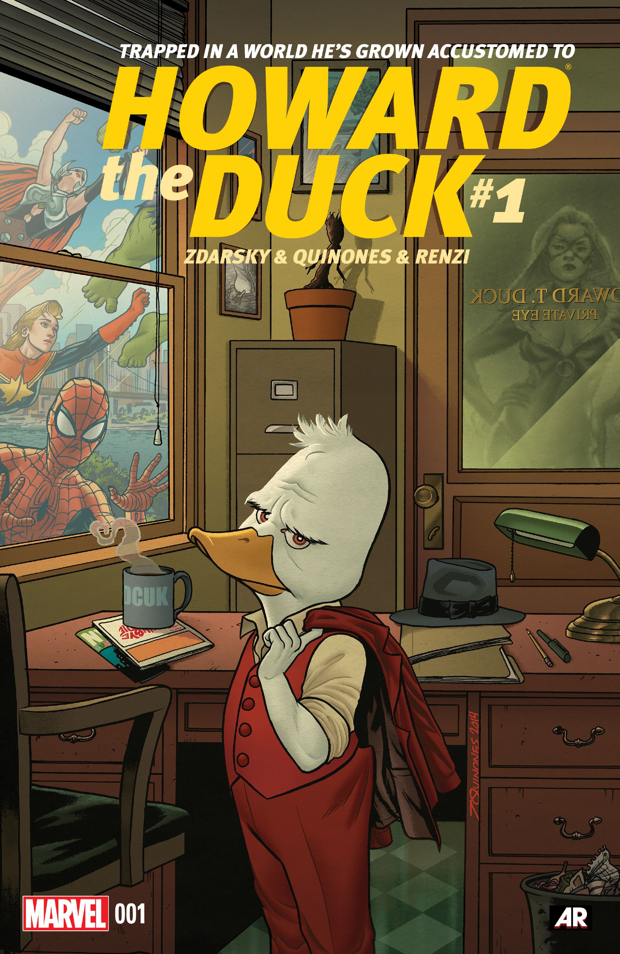 The cover of Howard the Duck #1 in 2015