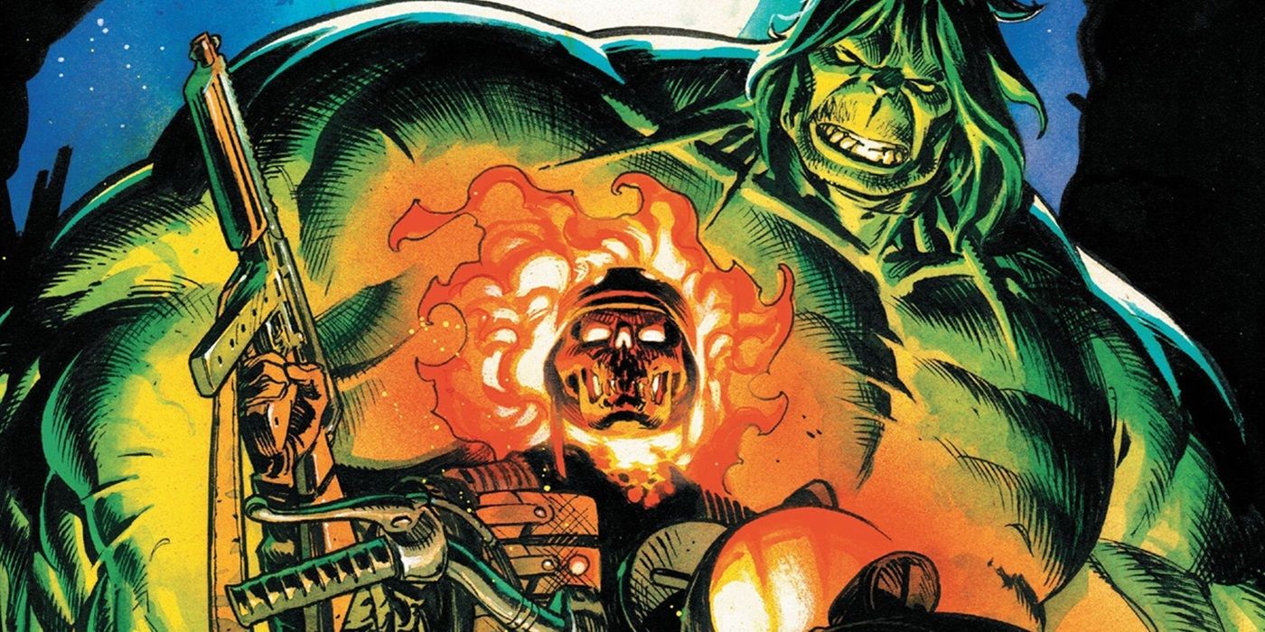 Hulk y un Ghost Rider de la era de la Segunda Guerra Mundial