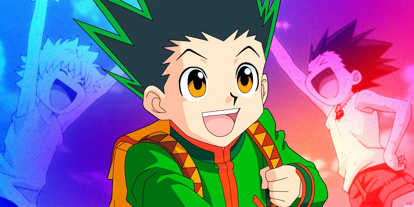 Hunter x Hunter's Gon Freecss smiling from the anime series