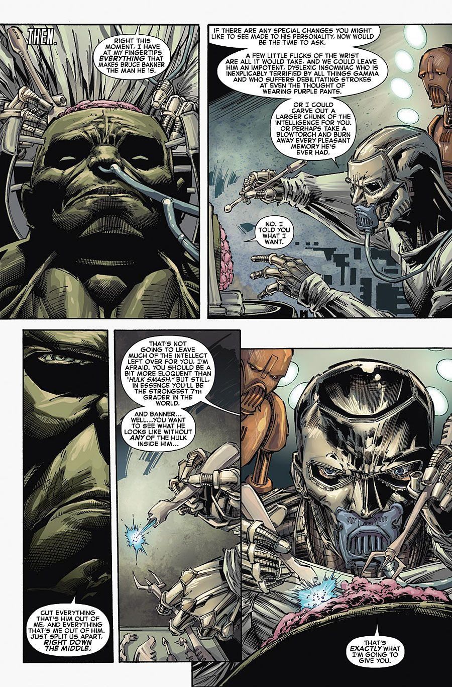 Doctor Doom split Banner and the Hulk