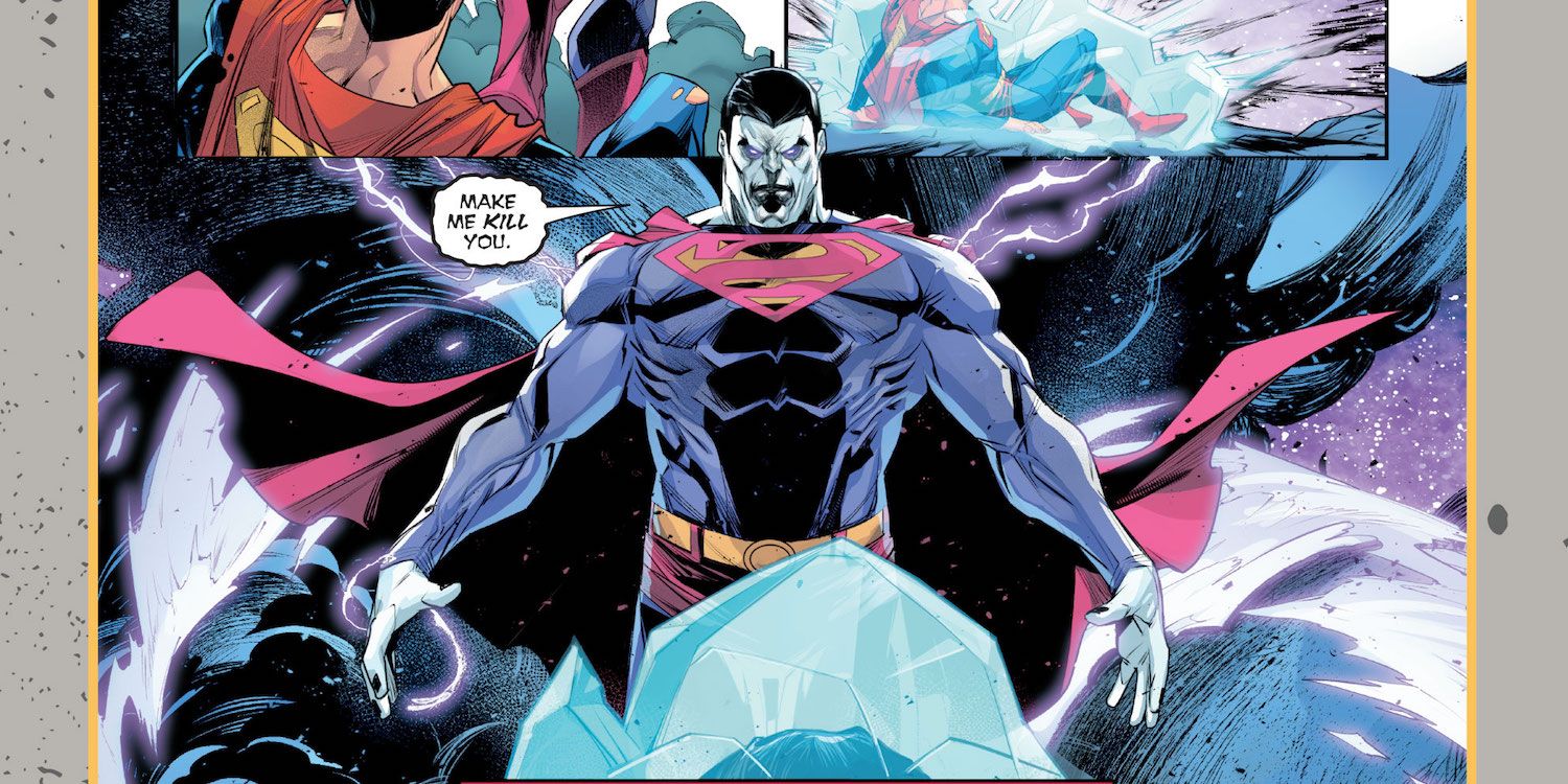 Bizarro congela Superman em Plutão e o ameaça ao contrário.