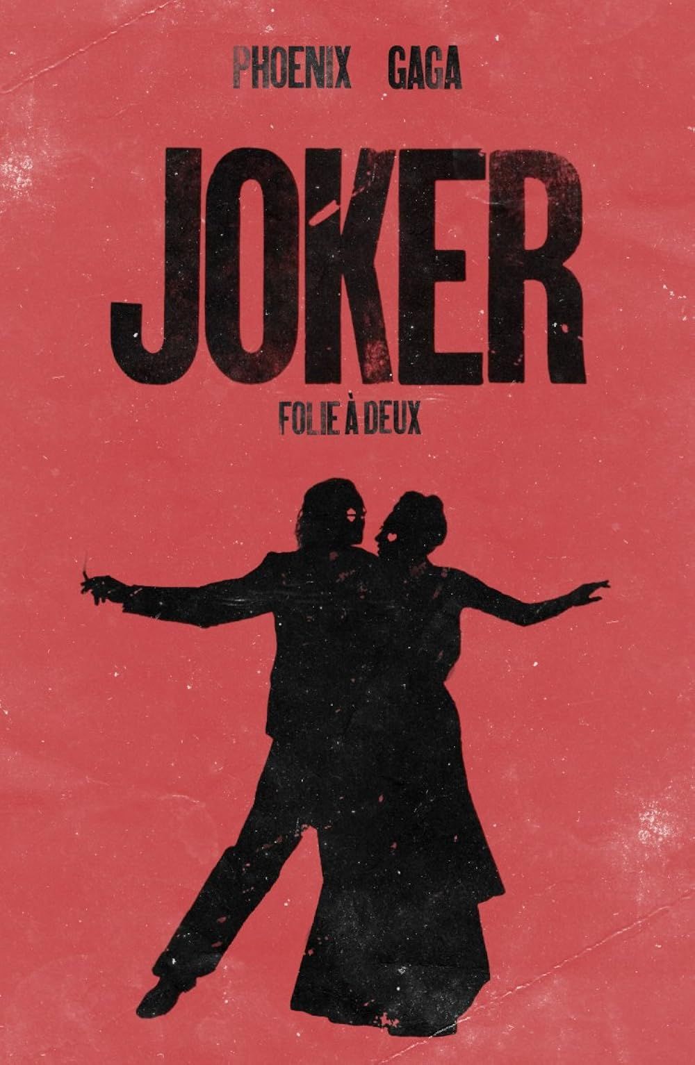 The Joker and a lady dancing in Joker- Folie à Deux (2024) movie poster