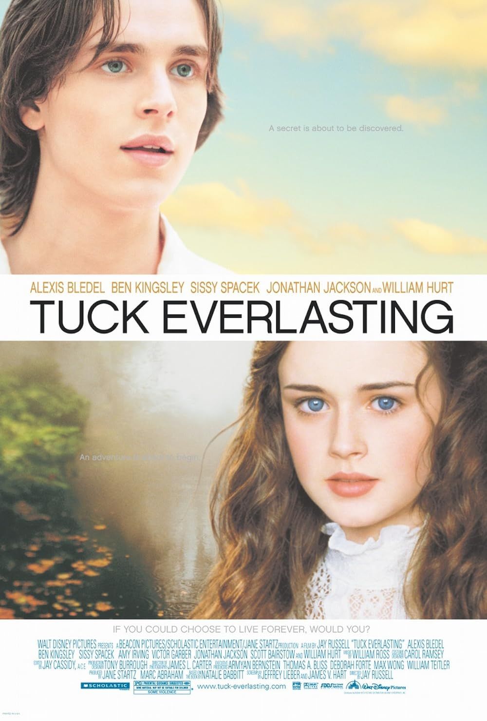 Jonathan Jackson and Alexis Bledel in the poster of Tuck Everlasting (2002)