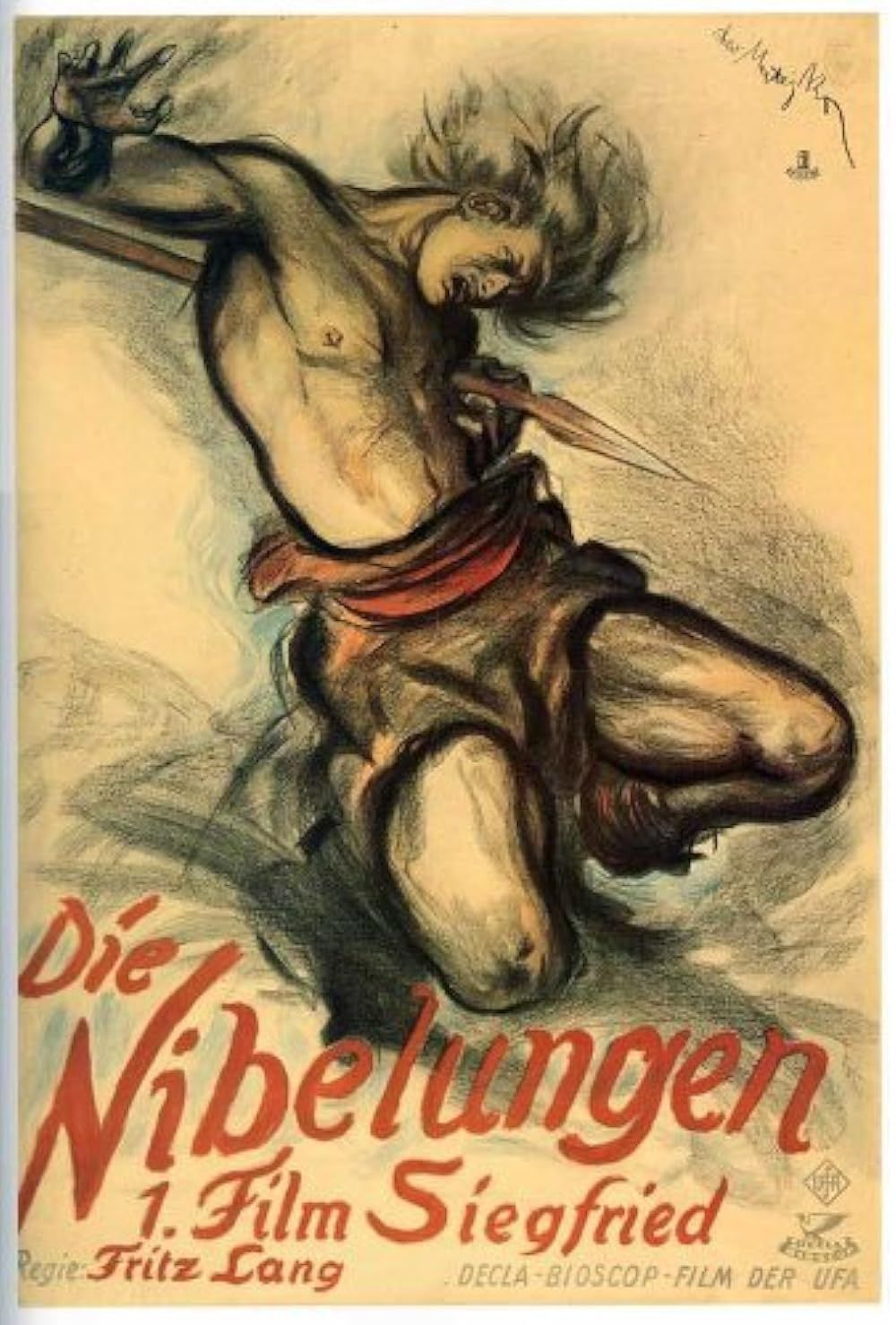Rei Siegfried de Xanten no pôster de Die Nibelungen Siegfried