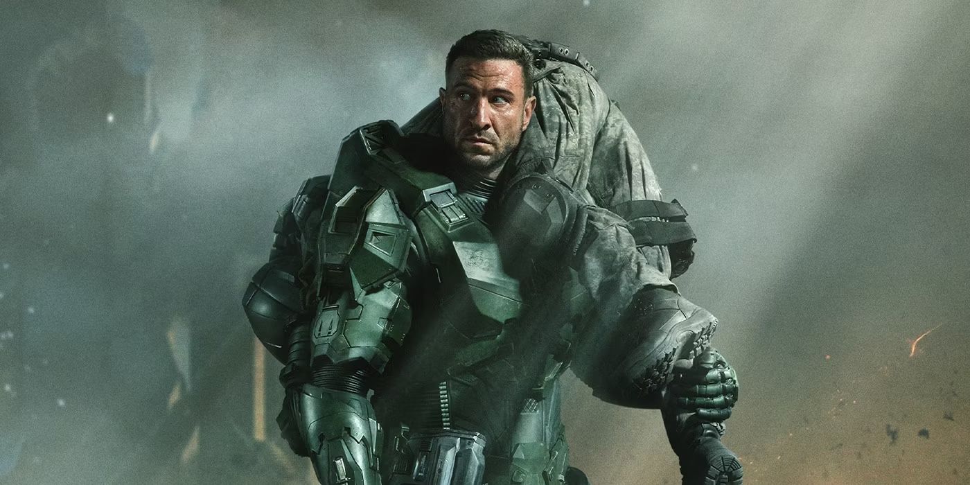 Pablo Schreiber without a helmet as Master Chief in Halo Season 2
