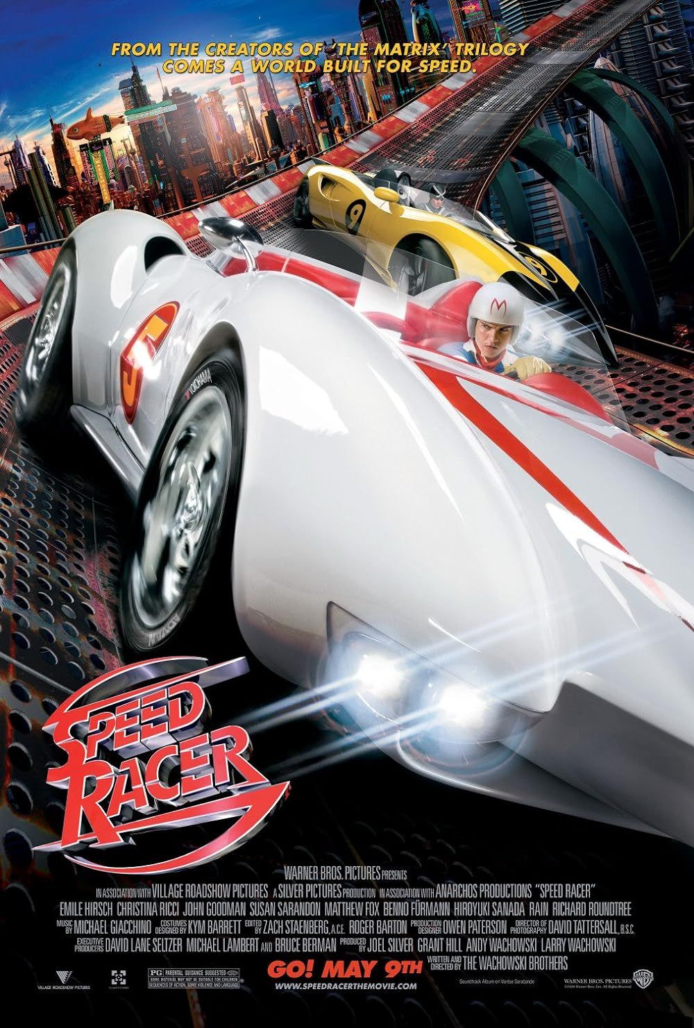 Matthew Fox e Emile Hirsch em Speed ​​Racer (2008)