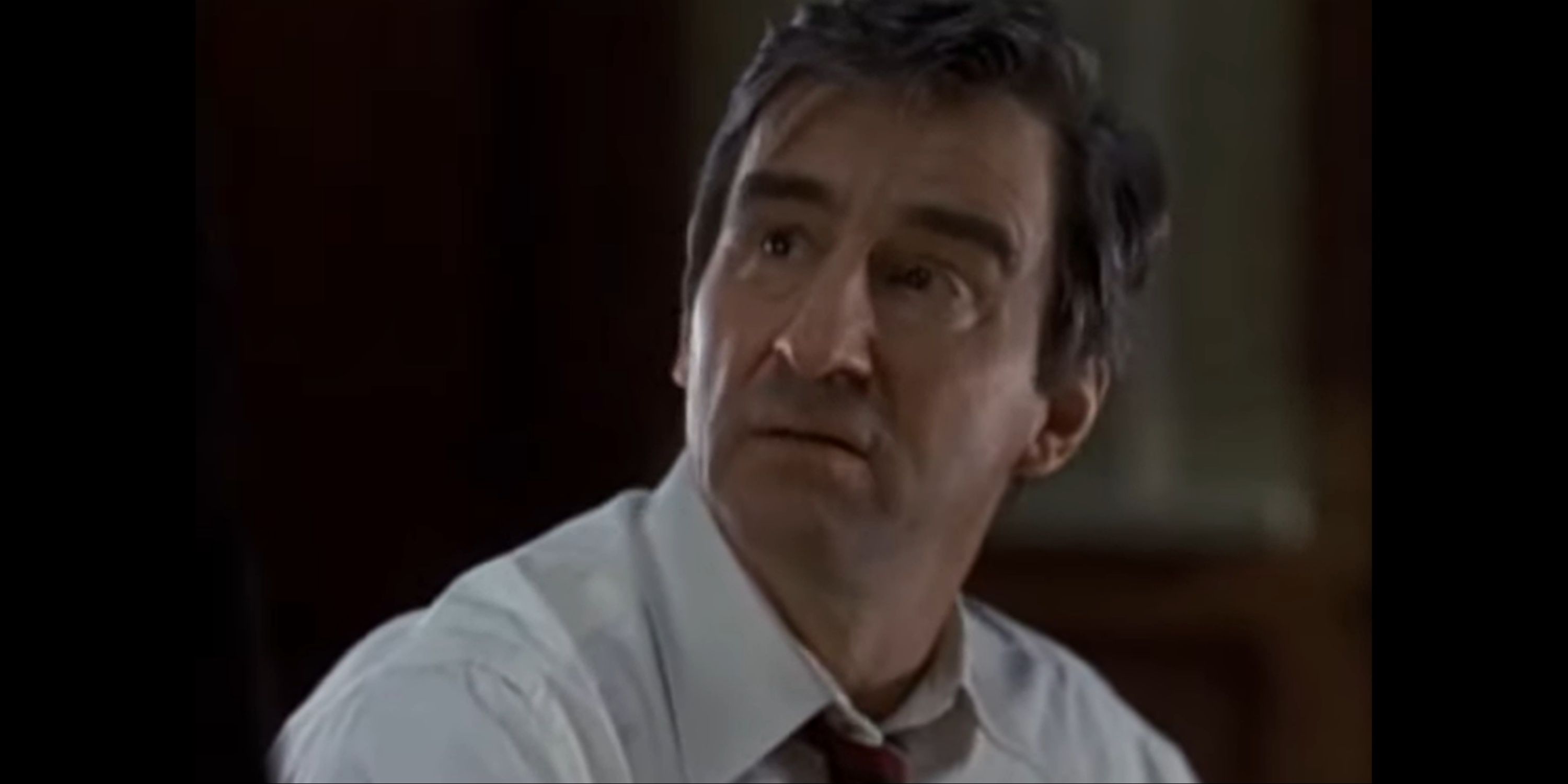 A still image of Jack McCoy from Law & Order as he prepares to prosecute a hate crime
