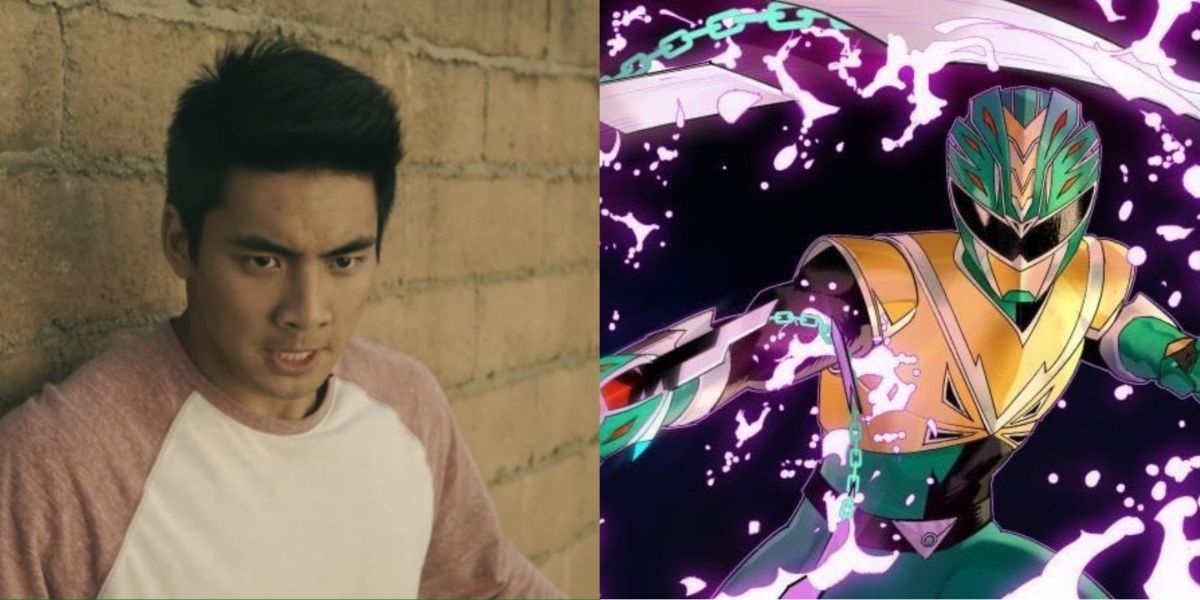 Yoshi Sudarso, o ator que interpretou Joe Shih, e Joe, o Green Hyperforce Ranger.