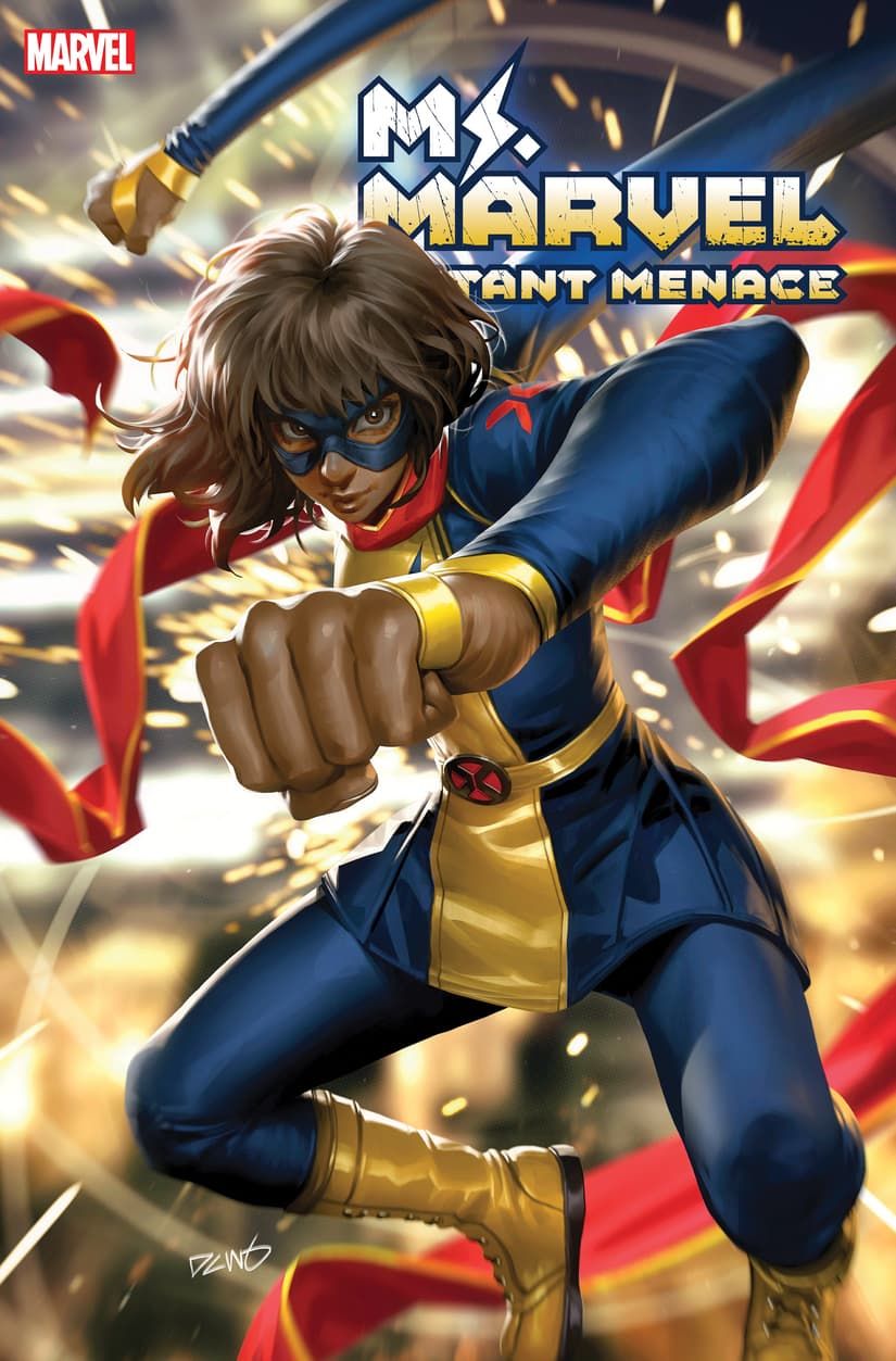 Capa variante de Ms Marvel Mutant Menace 1 Derrick Chew