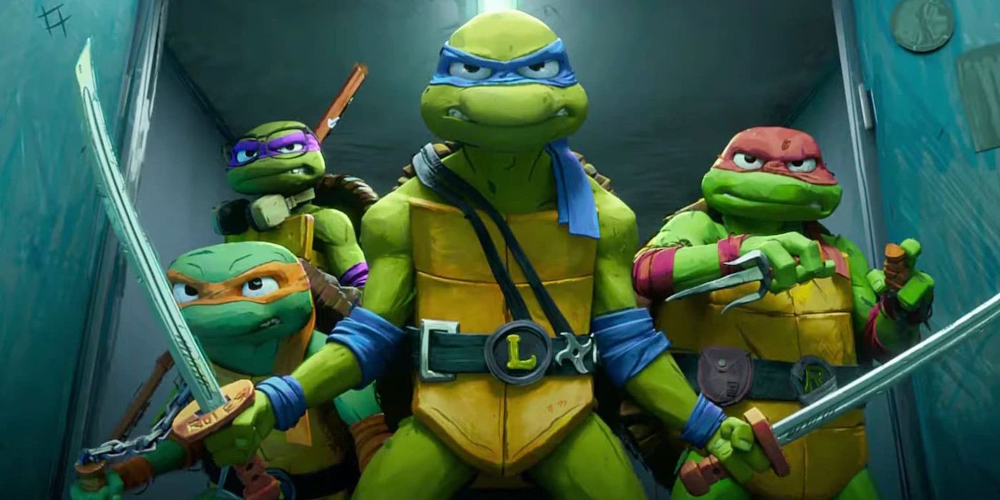 The Teenage Mutant Ninja Turtles, as depicted in 2023's Teenage Mutant Ninja Ninja Turtles: Mutant Mayhem
