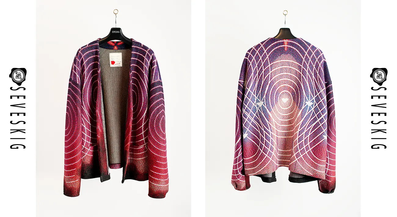 ファッション・ブランド EVANGELION Nordic Pattern Knit (BLACK(PURPLE)) Evangelion Gets New Clothing Line After Rei-markable Fashion