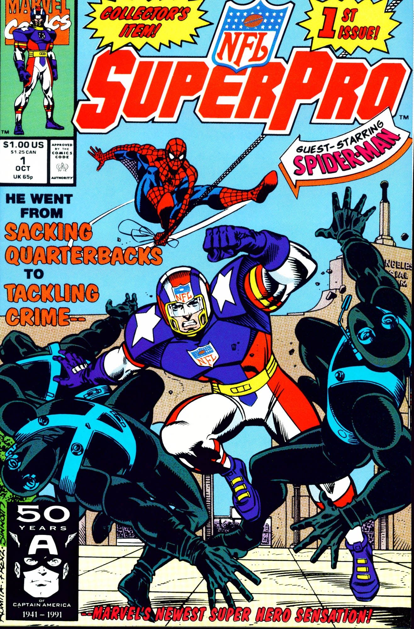 The cover of NFL Super-Pro #1