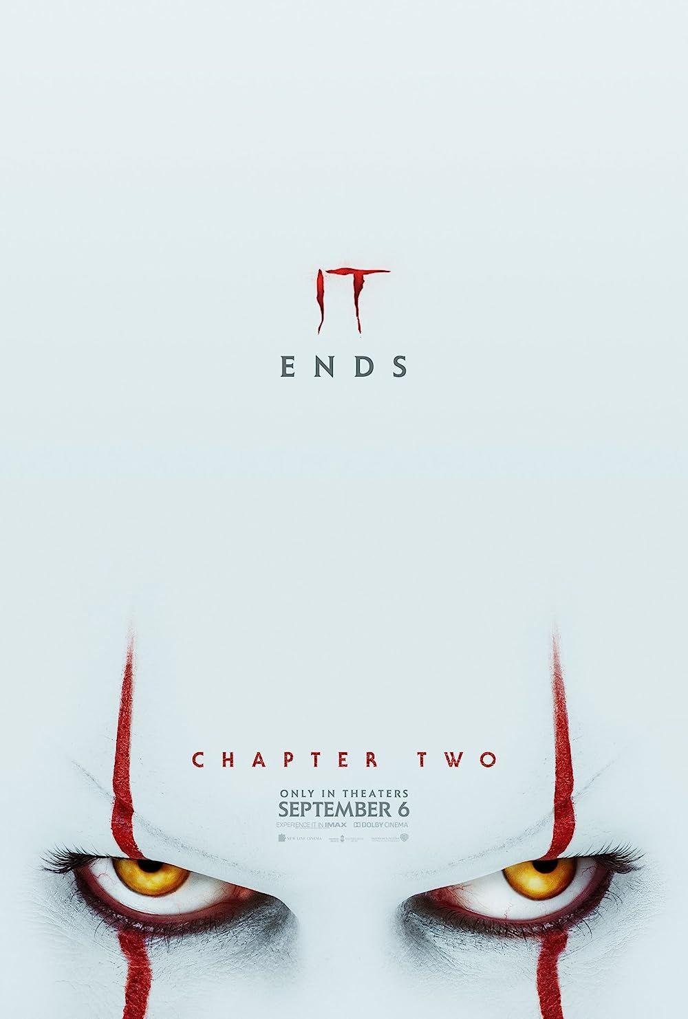 Pennywise's eyes on the poster of It Chapter Two