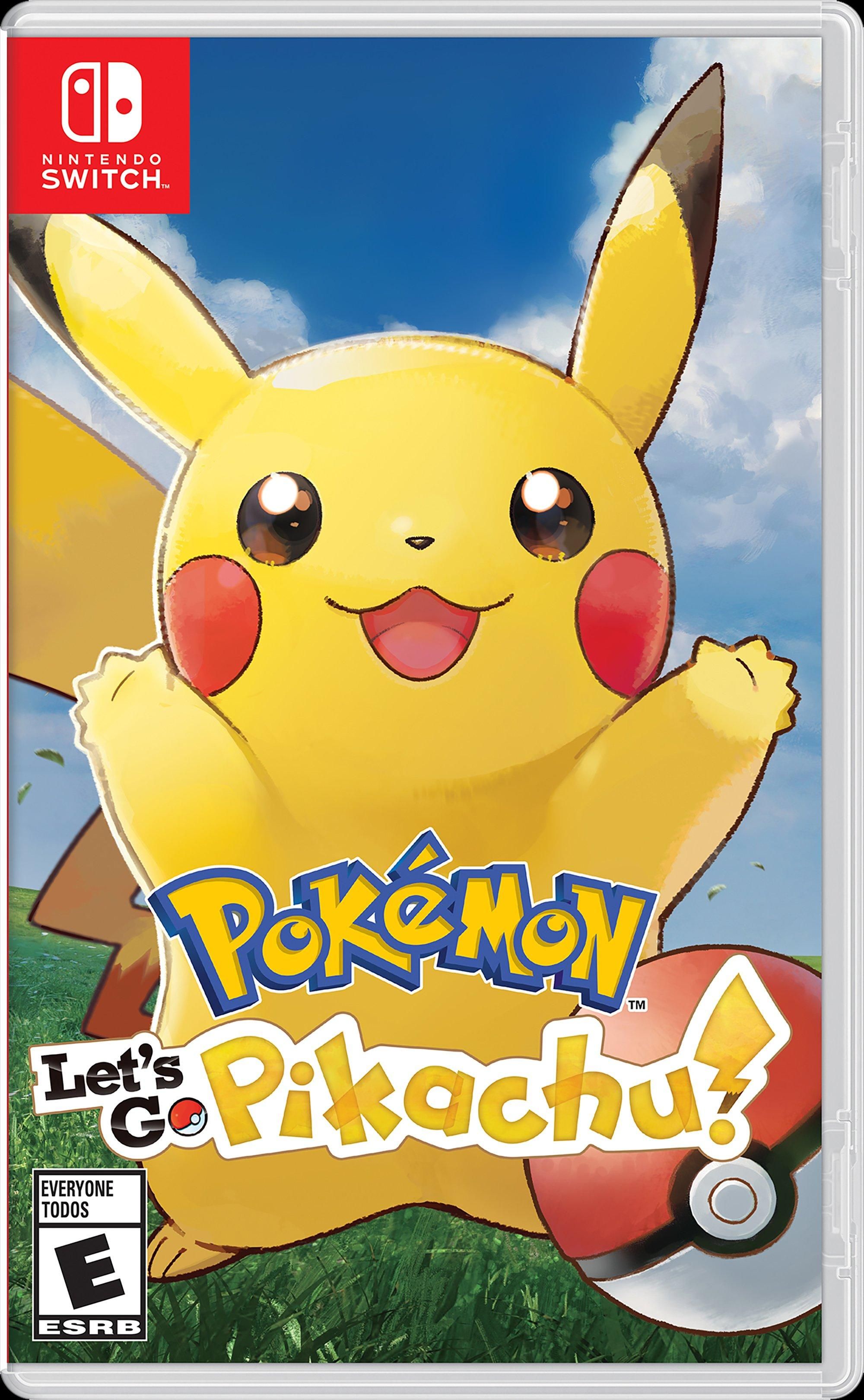 Pikachu Looks Happy on the Let's Go, Pikachu! Cover