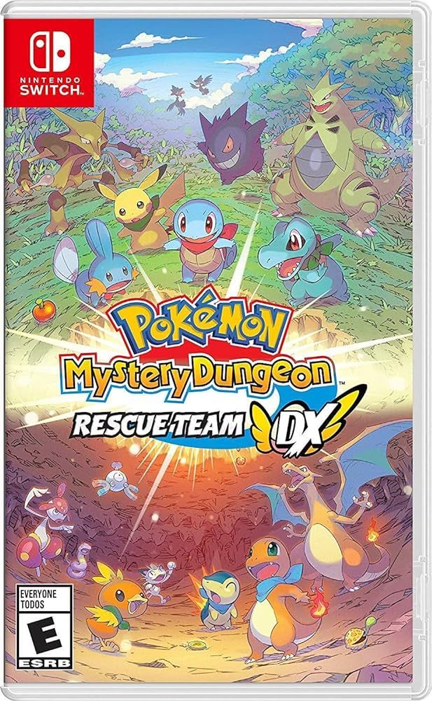 Pokemon on the Cover of Pokemon Mystery Dungeon Rescue Team DX