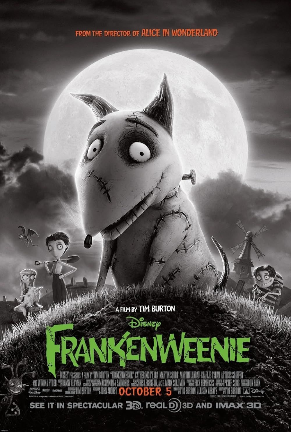 Poster for the Frankenweenie film