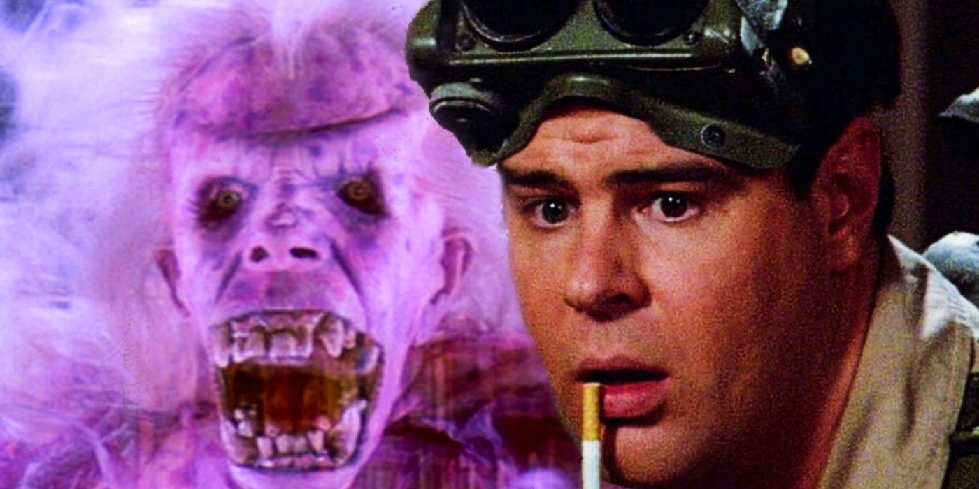 Ray-Stantz (Dan Aykroyd) with Ghostbuster's Librarian Ghost.