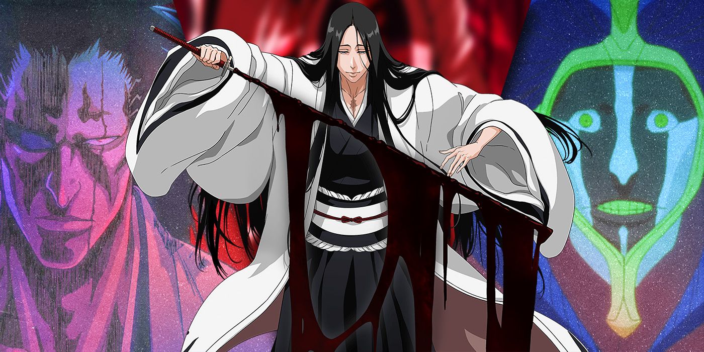 Split Images of Kenpachi, Unohana, and Mayuri