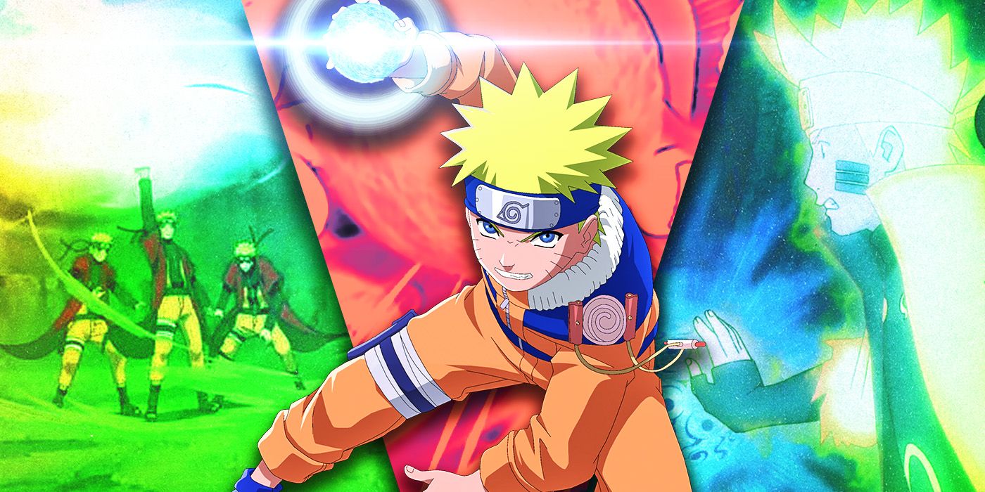 Split Images of Naruto Rasengan