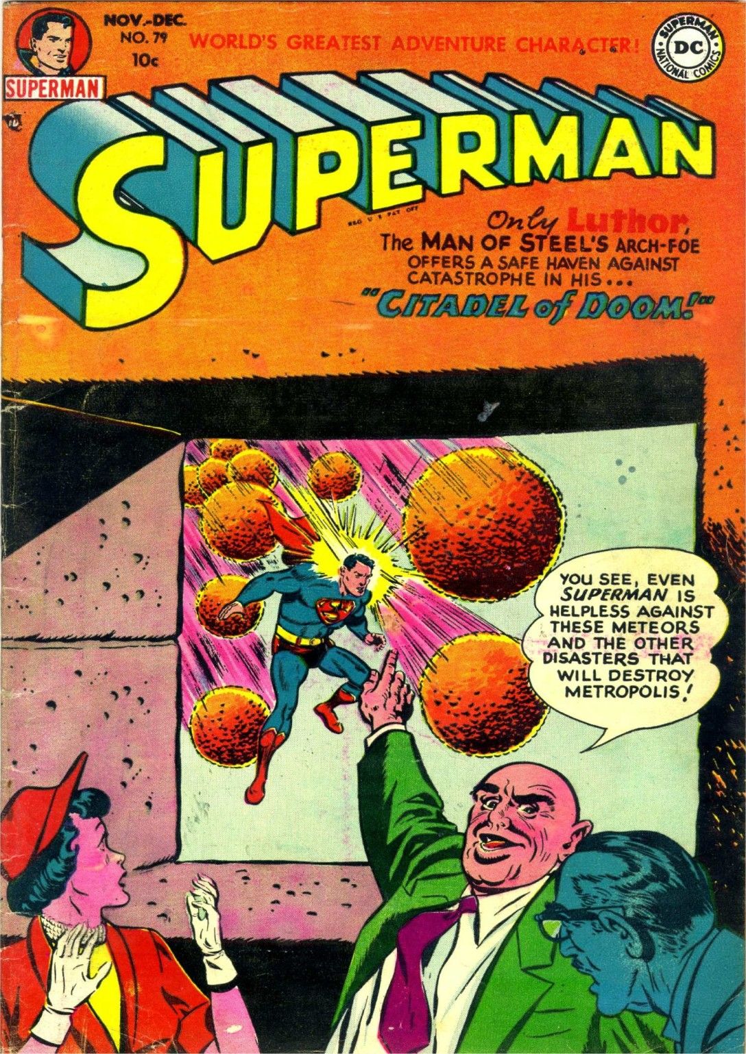 Superman fights against Luthor
