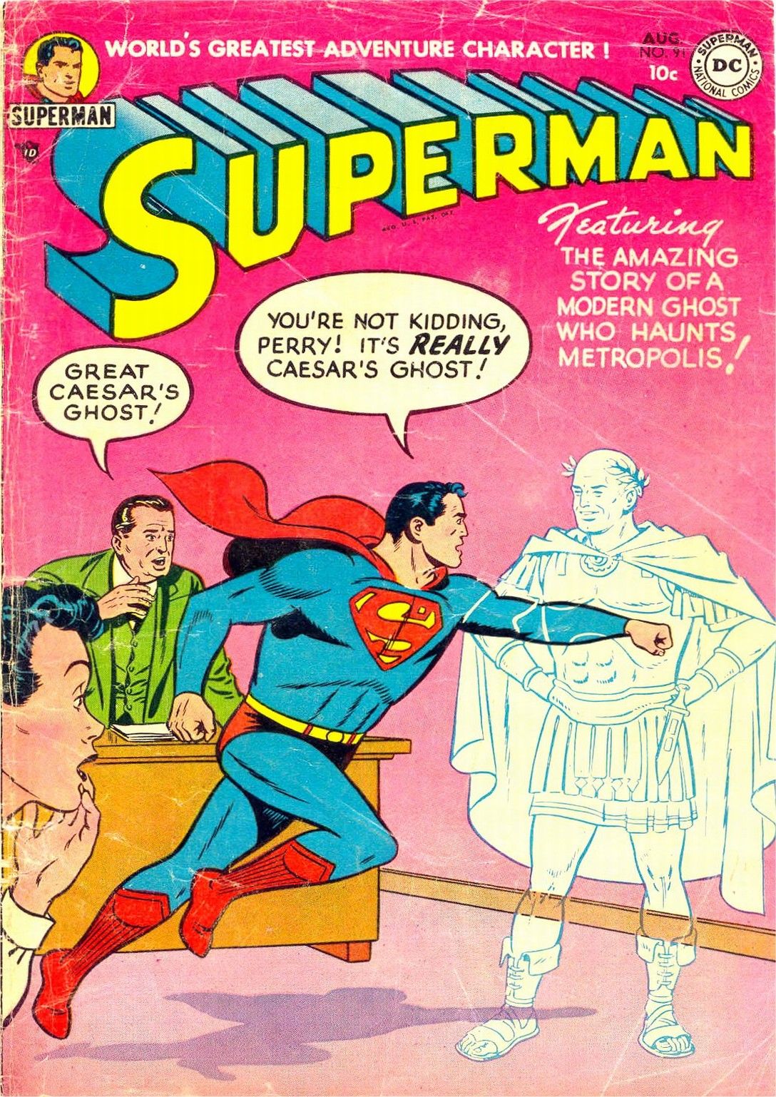 Superman fights Caesar's Ghost