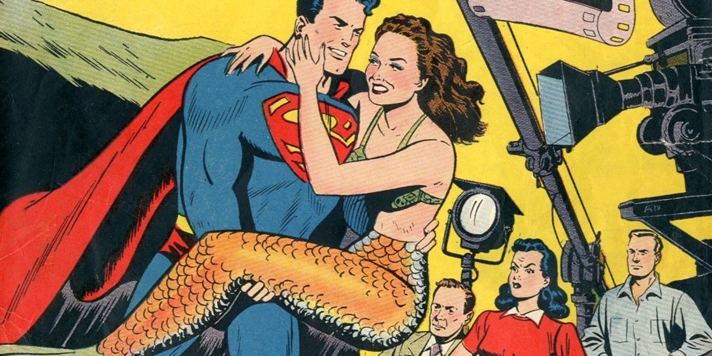 Superman rescues the iconic movie star, Ann Blyth