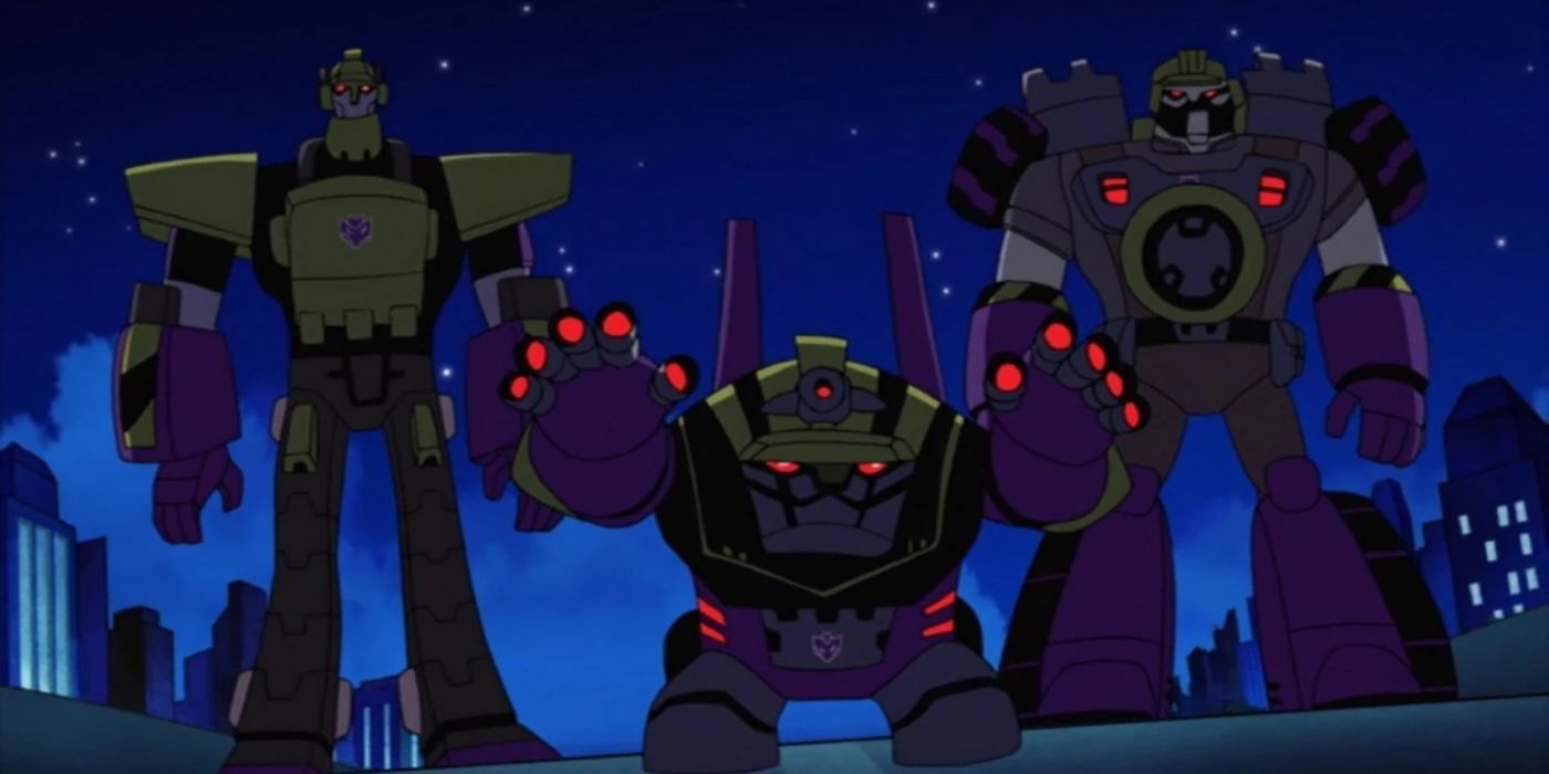 Los tres Constructicons de Transformers: Animated.