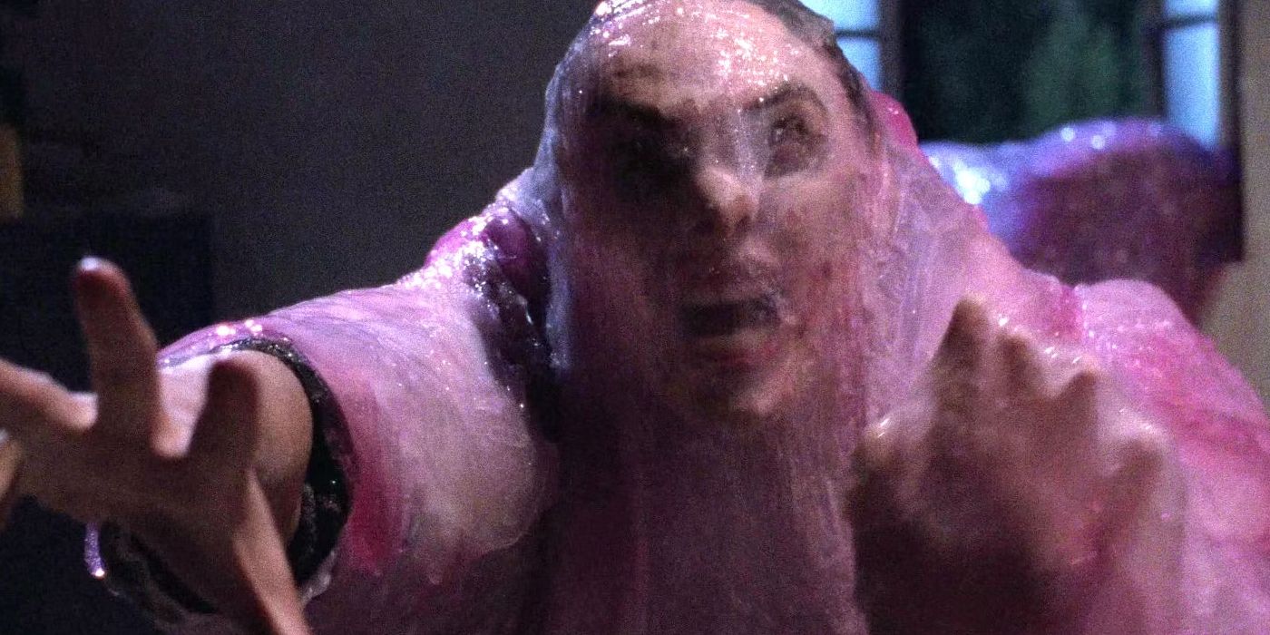 a victim of the titular blob as seen suspended in the alien goo in the 1988 film