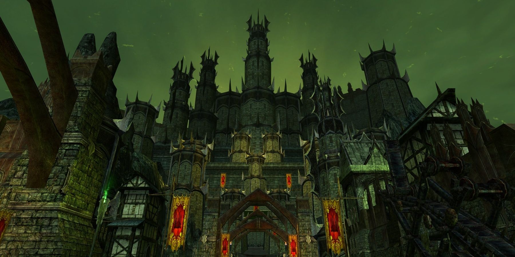 Carn Dum, the capital of Angmar, from the video game Lord of the Rings Online.