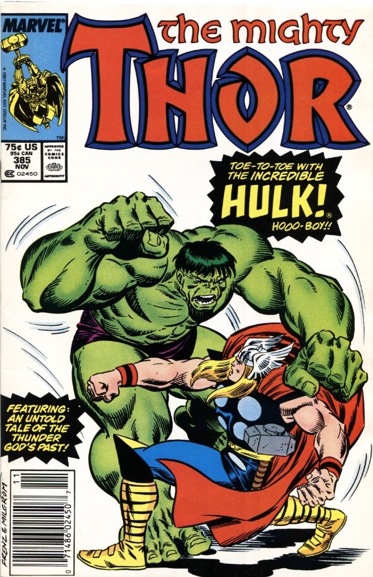 Thor fights the Hulk