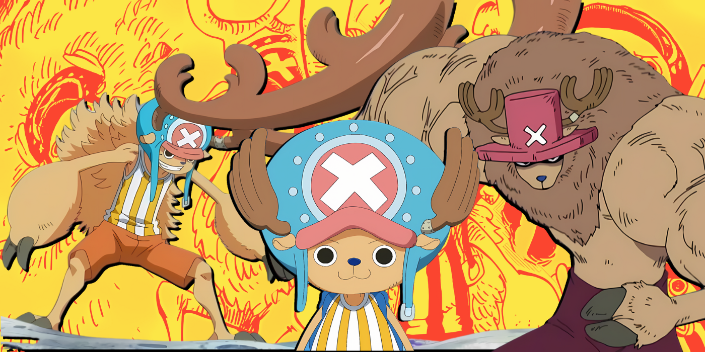 Custom Image of Chopper's Horn Point, Brain Point, and Arm Point posing in One Piece.