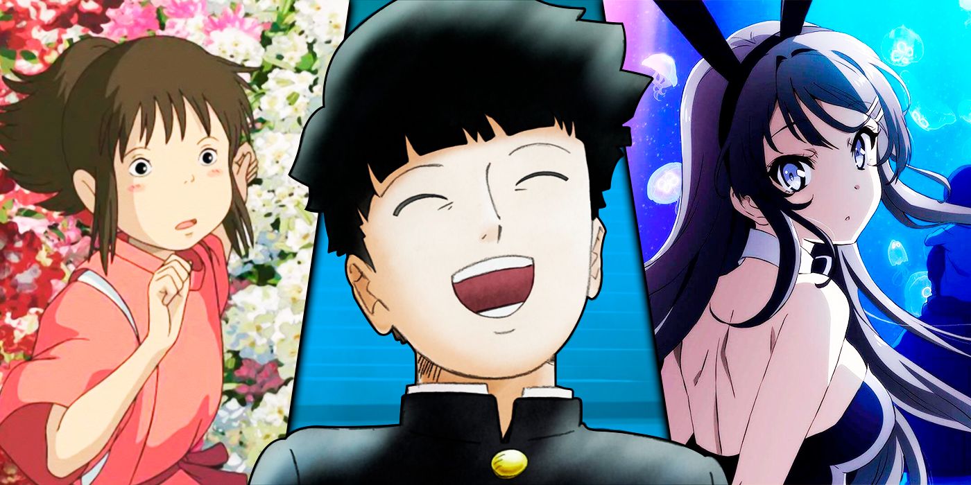 Mob Psycho 100, Spirited Away and Rascal Does not Dream of a Dreaming Girl