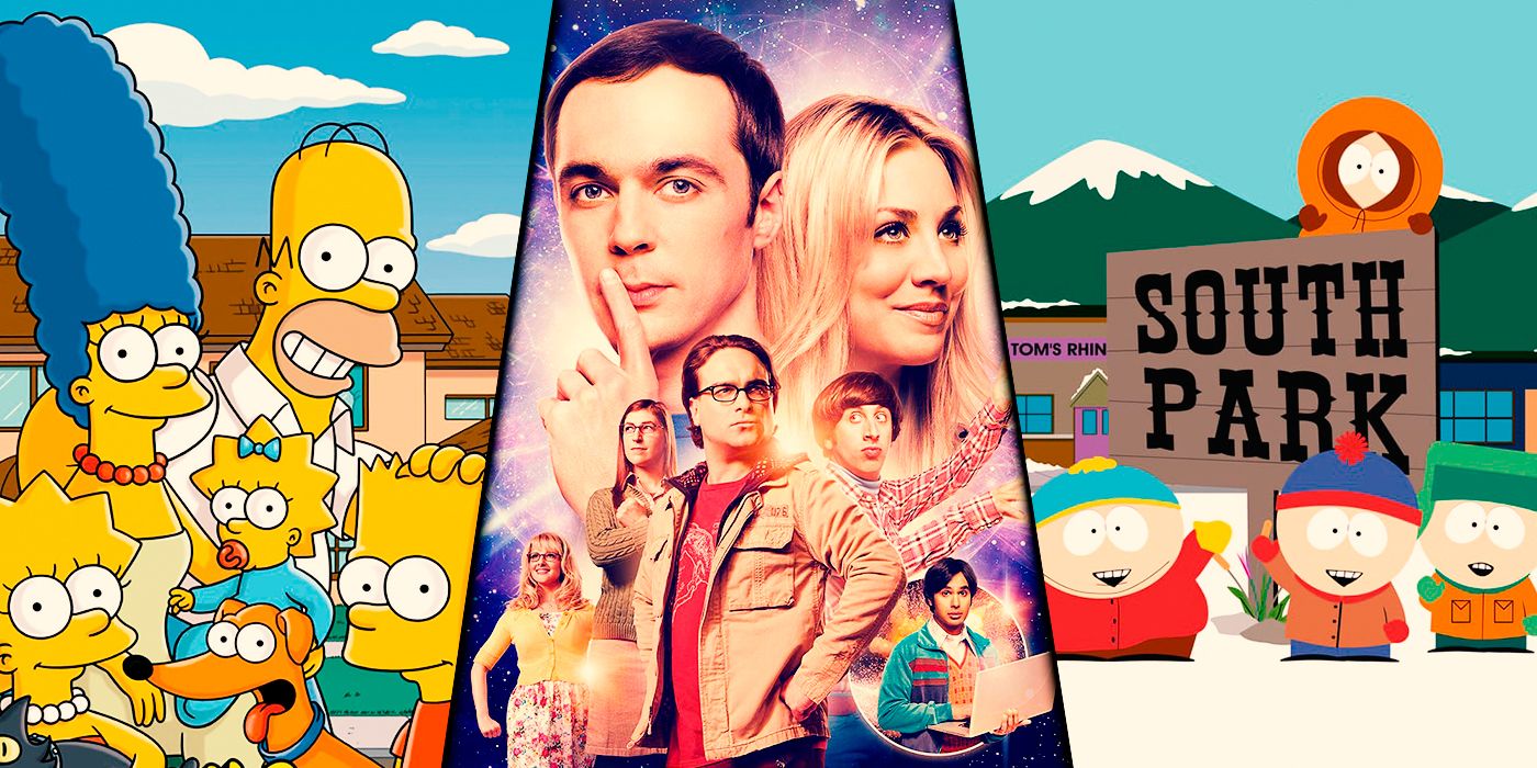 The Big Bang Theory, South Park and The Simpsons