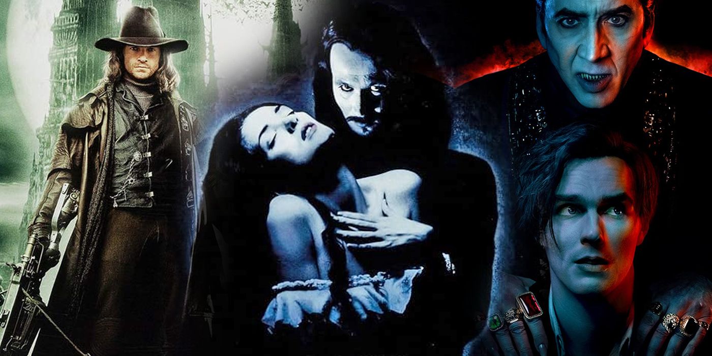 Poster for Bram Stoker's Dracula with Van Helsing and Renfield in the background