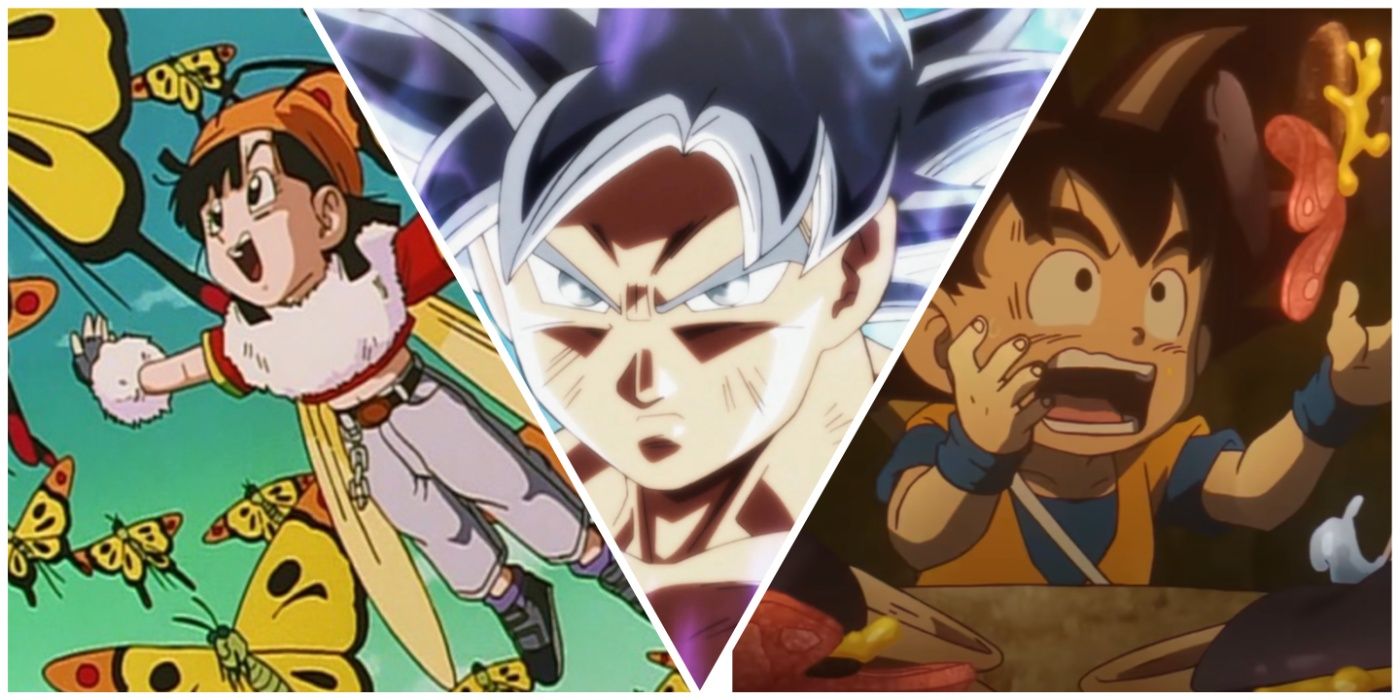 Pan, Ultra Instinct Goku, and Daima Goku from Dragon Ball series.