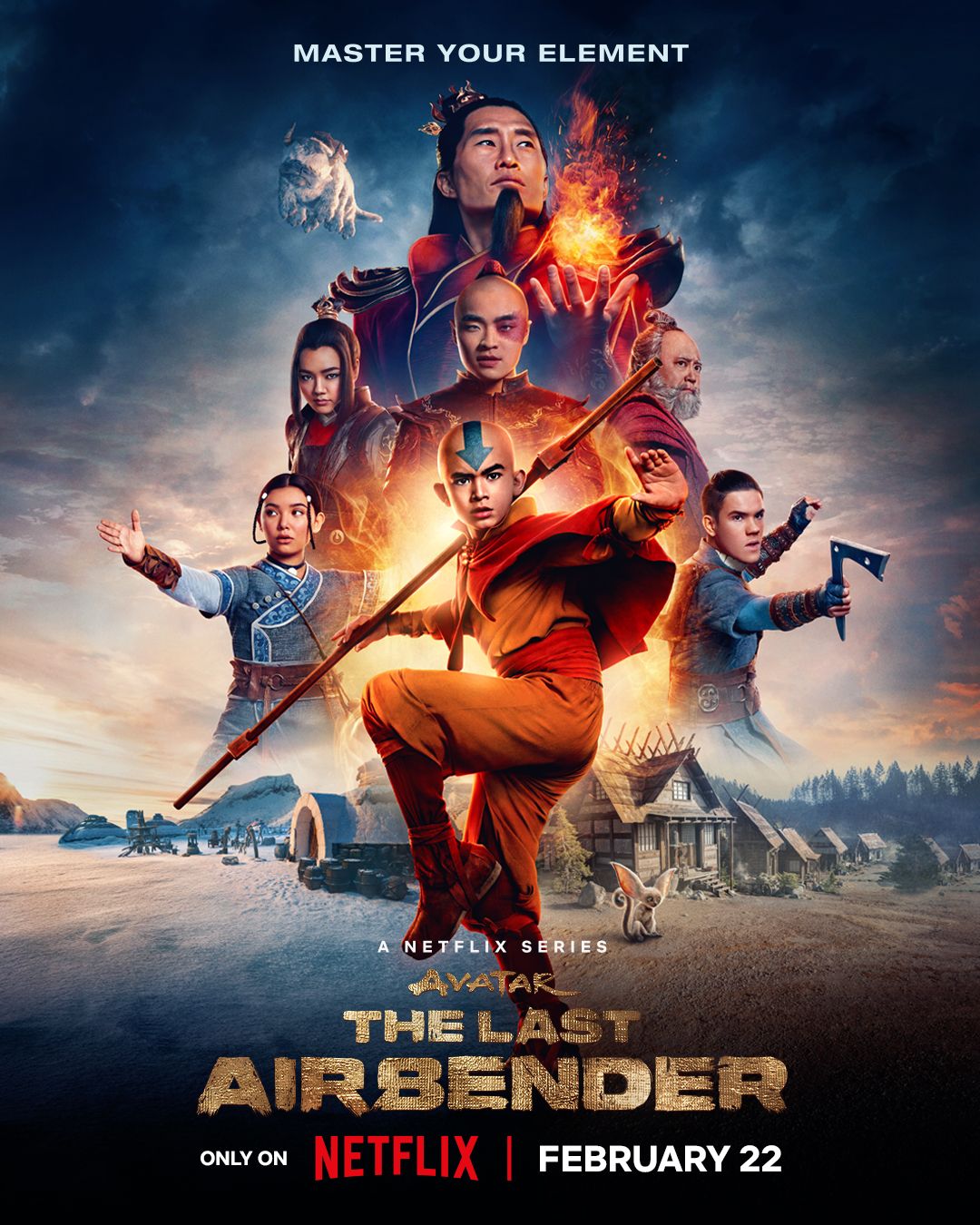 Avatar TV Show Poster, The Last Airbender 2024