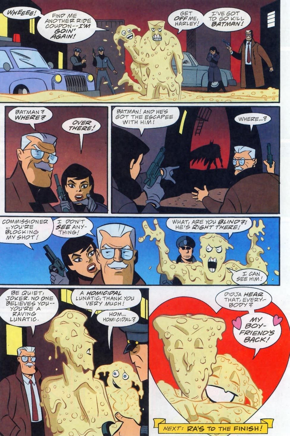 Joker is back to normal, and Harley is thrilled