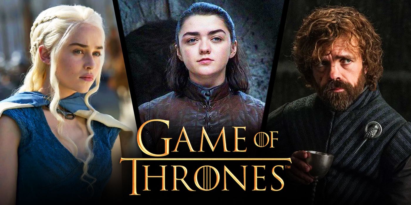 Daenerys Targaryen, Arya Stark and Tyrion Lannister from Game of Thrones
