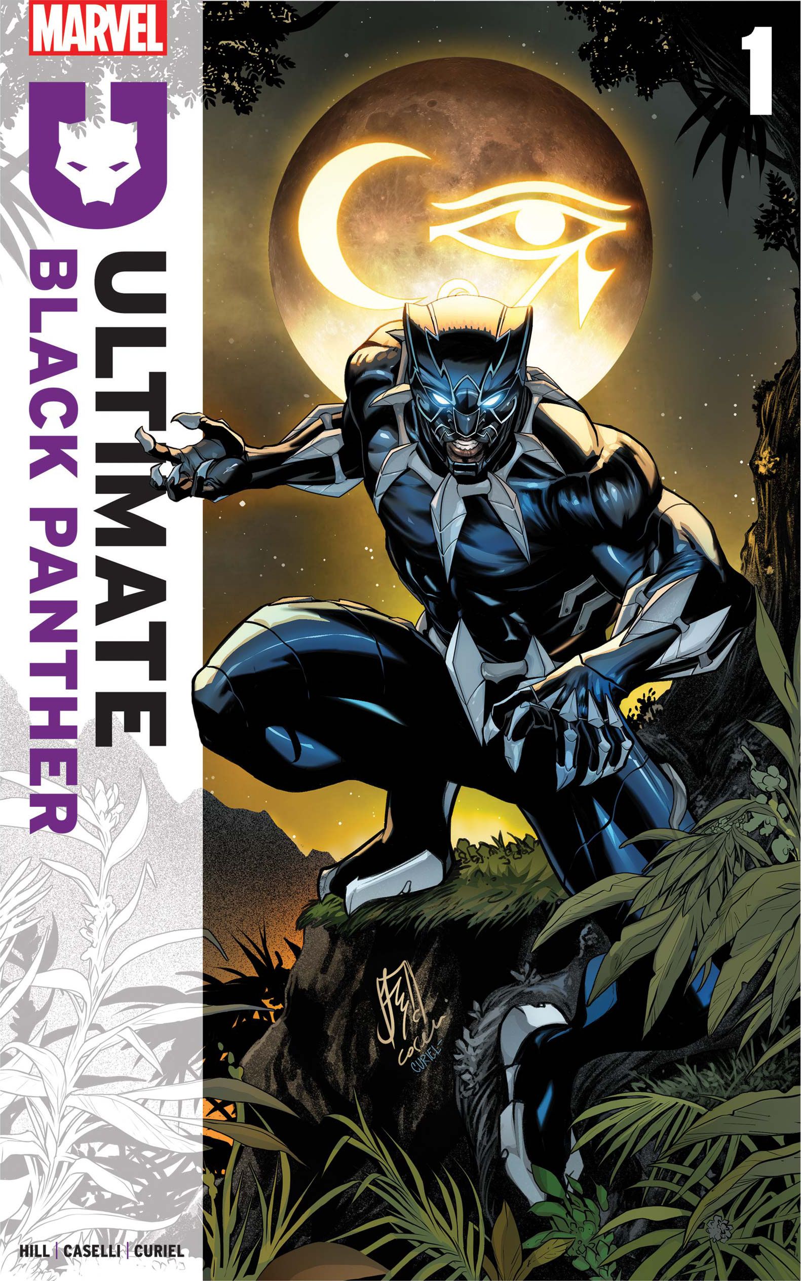 Black Panther lurks under the moonlight in Ultimate Black Panther