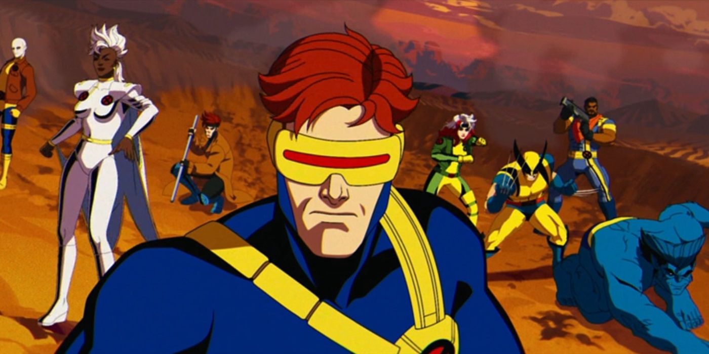Cyclops and his team in X-Men '97